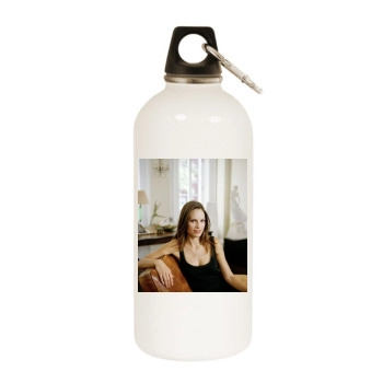 Hilary Swank White Water Bottle With Carabiner