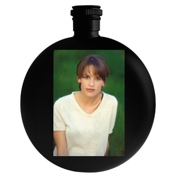 Hilary Swank Round Flask