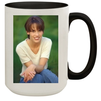 Hilary Swank 15oz Colored Inner & Handle Mug