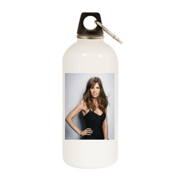 Hilary Swank White Water Bottle With Carabiner