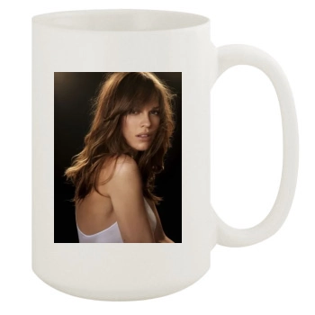 Hilary Swank 15oz White Mug