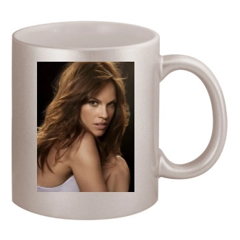 Hilary Swank 11oz Metallic Silver Mug