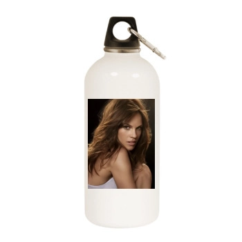 Hilary Swank White Water Bottle With Carabiner