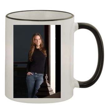 Hilary Swank 11oz Colored Rim & Handle Mug