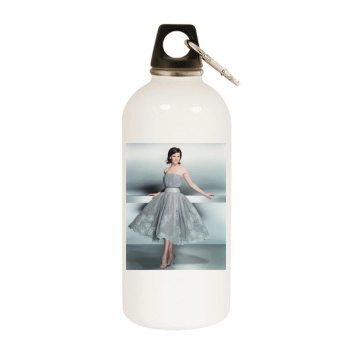 Hilary Swank White Water Bottle With Carabiner