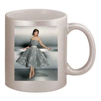 Hilary Swank 11oz Metallic Silver Mug