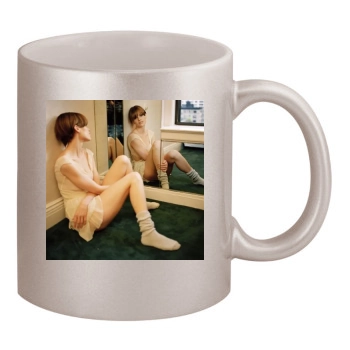 Hilary Swank 11oz Metallic Silver Mug