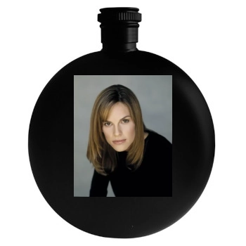 Hilary Swank Round Flask