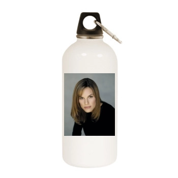 Hilary Swank White Water Bottle With Carabiner