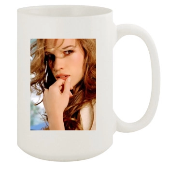 Hilary Swank 15oz White Mug