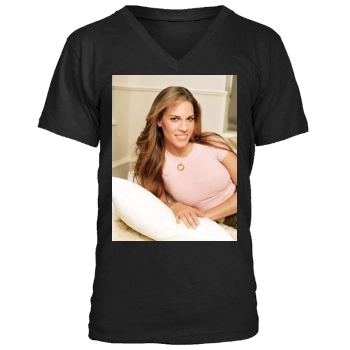 Hilary Swank Men's V-Neck T-Shirt