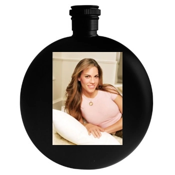 Hilary Swank Round Flask