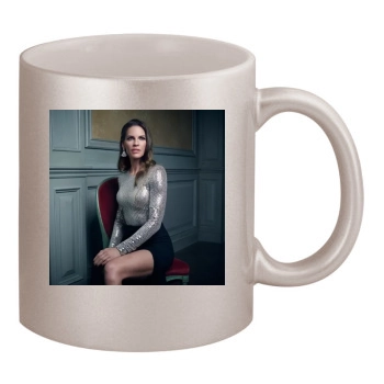 Hilary Swank 11oz Metallic Silver Mug