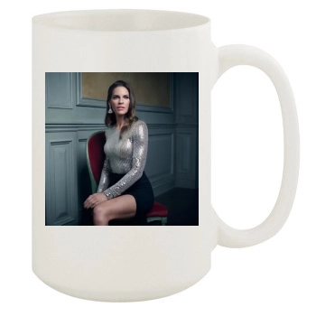 Hilary Swank 15oz White Mug