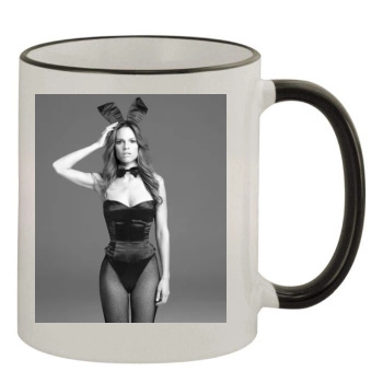 Hilary Swank 11oz Colored Rim & Handle Mug