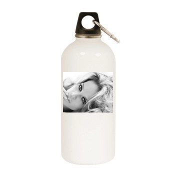 Hilary Swank White Water Bottle With Carabiner