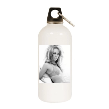 Hilary Swank White Water Bottle With Carabiner