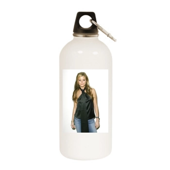 Holly Valance White Water Bottle With Carabiner