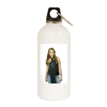 Holly Valance White Water Bottle With Carabiner