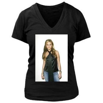 Holly Valance Women's Deep V-Neck TShirt