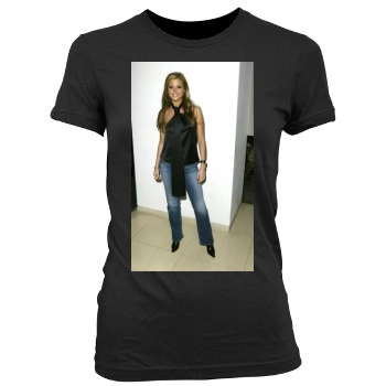 Holly Valance Women's Junior Cut Crewneck T-Shirt