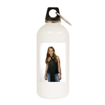 Holly Valance White Water Bottle With Carabiner