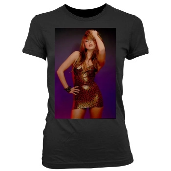 Holly Valance Women's Junior Cut Crewneck T-Shirt