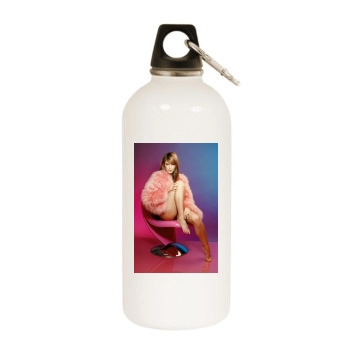 Holly Valance White Water Bottle With Carabiner