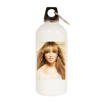 Holly Valance White Water Bottle With Carabiner