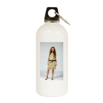 Holly Valance White Water Bottle With Carabiner