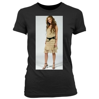 Holly Valance Women's Junior Cut Crewneck T-Shirt