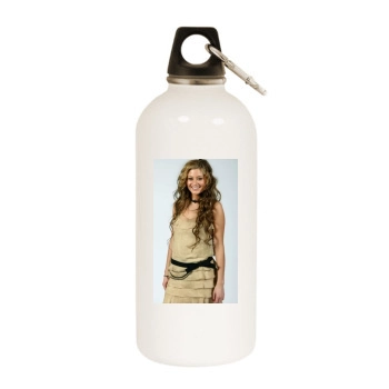 Holly Valance White Water Bottle With Carabiner