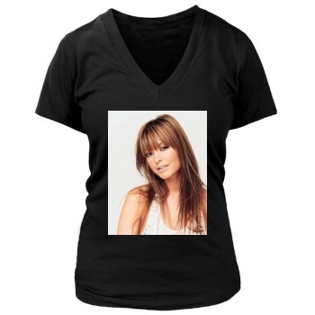 Holly Valance Women's Deep V-Neck TShirt