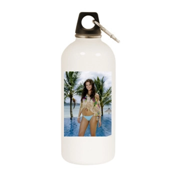 Holly Valance White Water Bottle With Carabiner