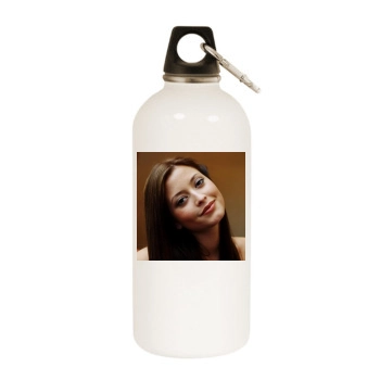 Holly Valance White Water Bottle With Carabiner