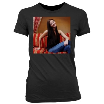 Holly Valance Women's Junior Cut Crewneck T-Shirt