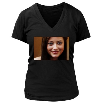 Holly Valance Women's Deep V-Neck TShirt