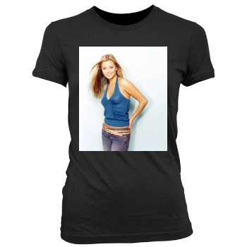 Holly Valance Women's Junior Cut Crewneck T-Shirt