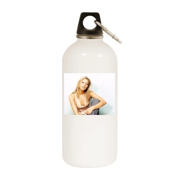 Holly Valance White Water Bottle With Carabiner