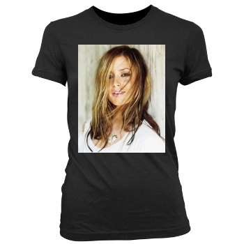 Holly Valance Women's Junior Cut Crewneck T-Shirt