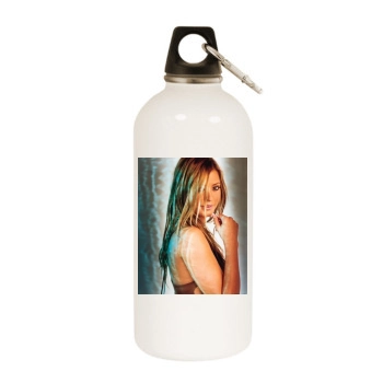 Holly Valance White Water Bottle With Carabiner