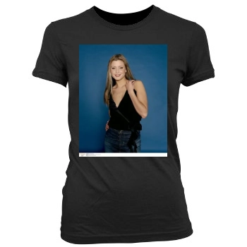 Holly Valance Women's Junior Cut Crewneck T-Shirt