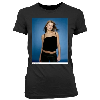 Holly Valance Women's Junior Cut Crewneck T-Shirt