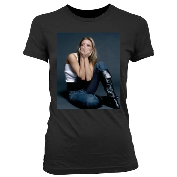 Holly Valance Women's Junior Cut Crewneck T-Shirt