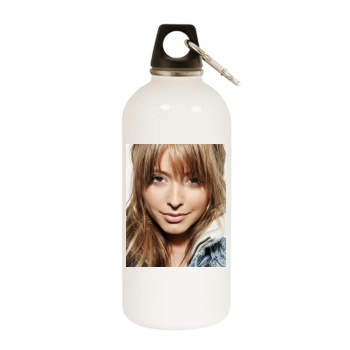 Holly Valance White Water Bottle With Carabiner