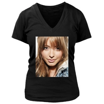 Holly Valance Women's Deep V-Neck TShirt