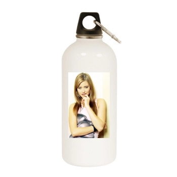 Holly Valance White Water Bottle With Carabiner