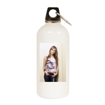 Holly Valance White Water Bottle With Carabiner