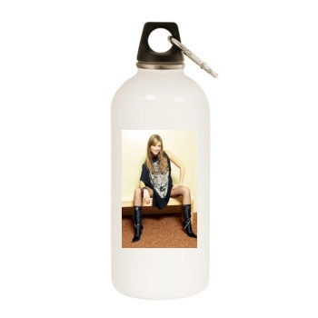 Holly Valance White Water Bottle With Carabiner