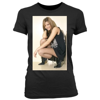 Holly Valance Women's Junior Cut Crewneck T-Shirt